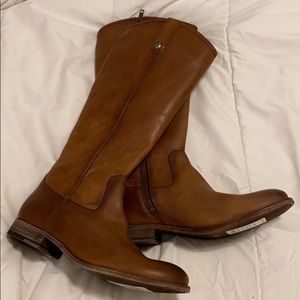 NWOB Cognac Leather Riding Boots